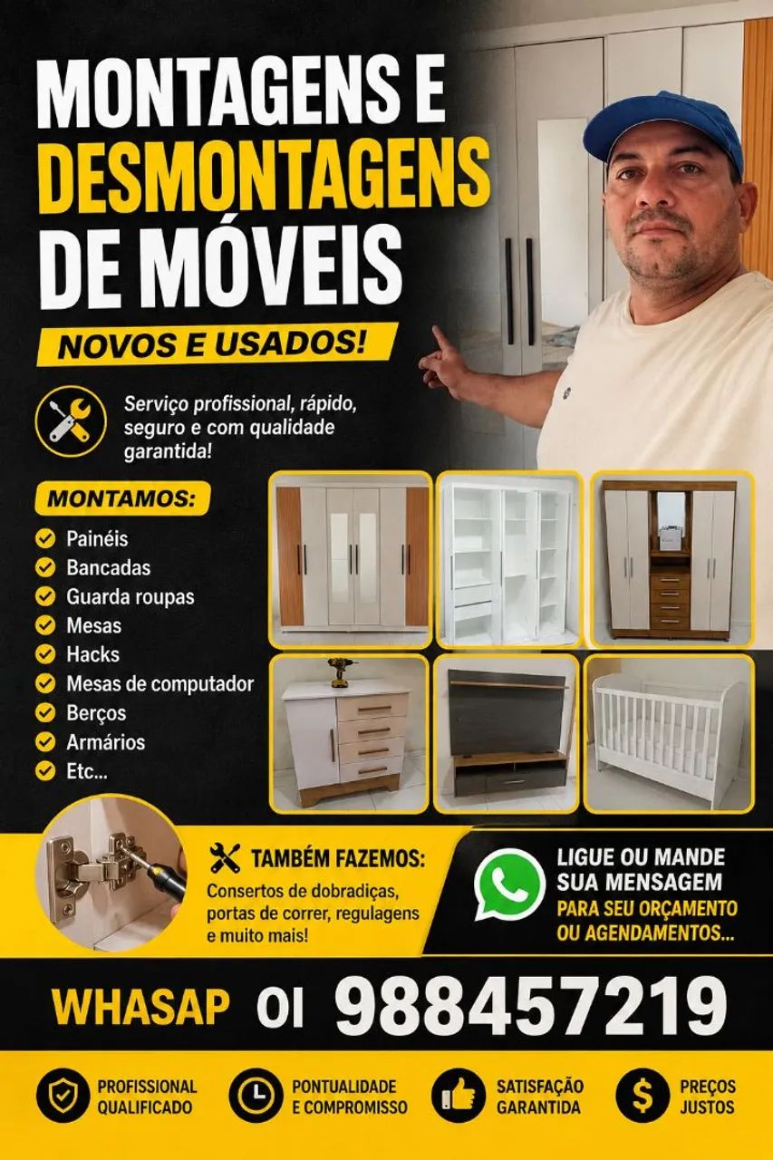 Montador de móveis profissional 