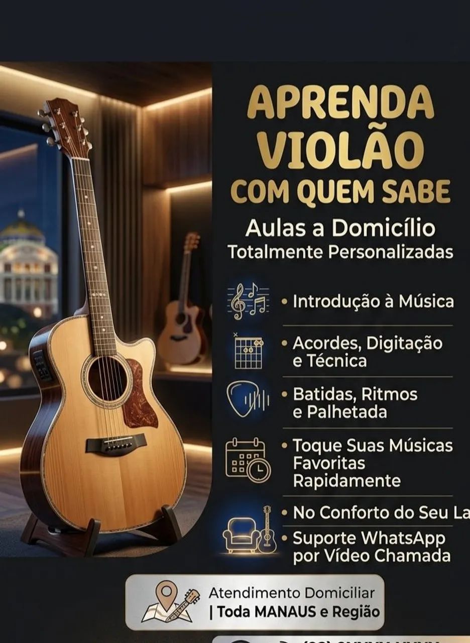 Aulas de Violão a Domicílio