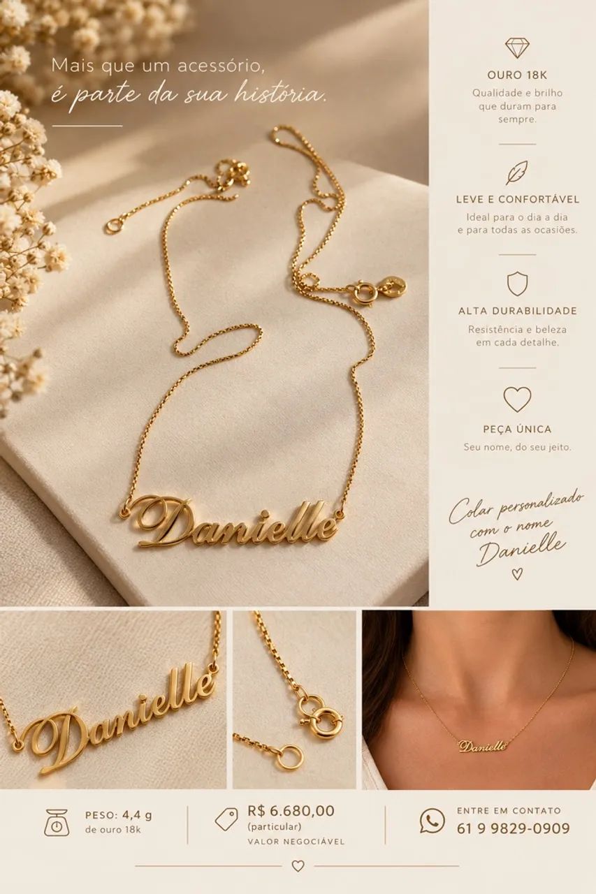 Colar de ouro 18k  - Foto 2