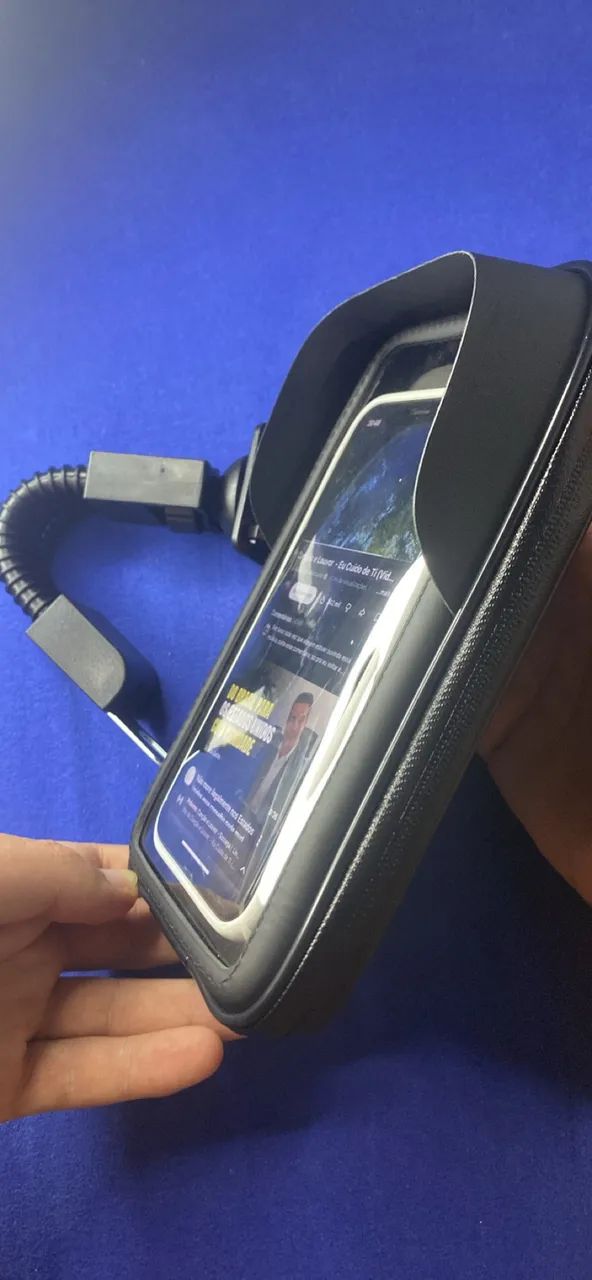 Bolsa a prova d?água para celular de motoboy e ciclista  - Foto 2