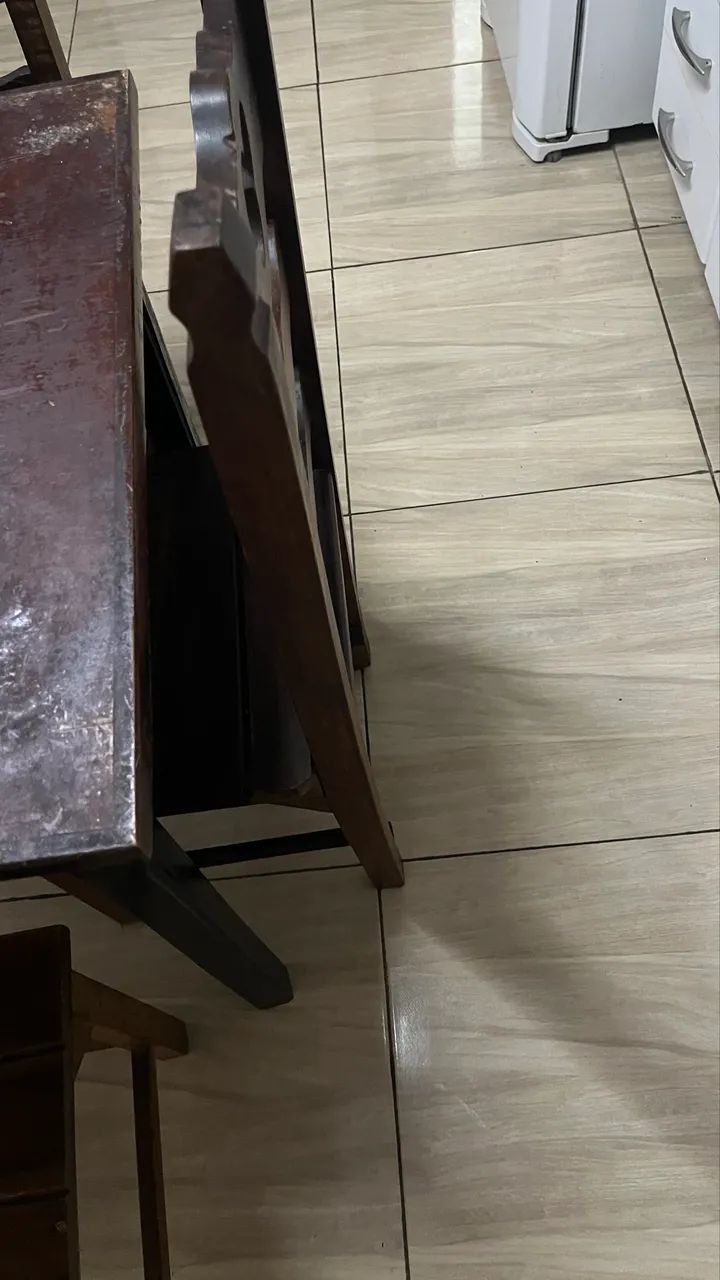 Mesa de Madeira com Tampo de Granito (Venda Separada) - Foto 5