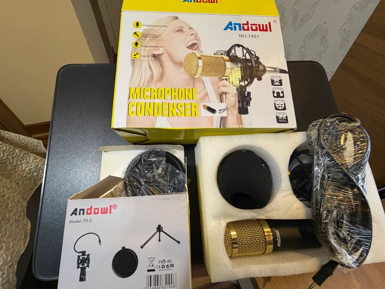 Kit microfone bm 800 pop filter - Foto 3