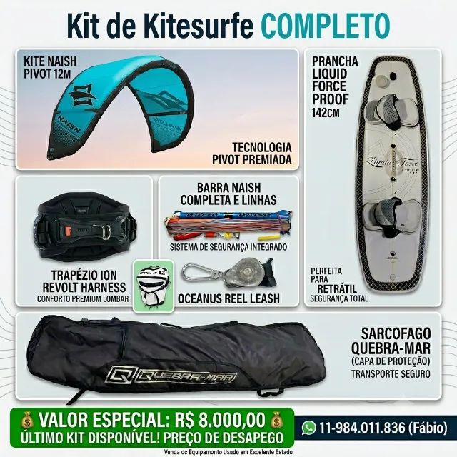 Kit de Kite Surf Completo
