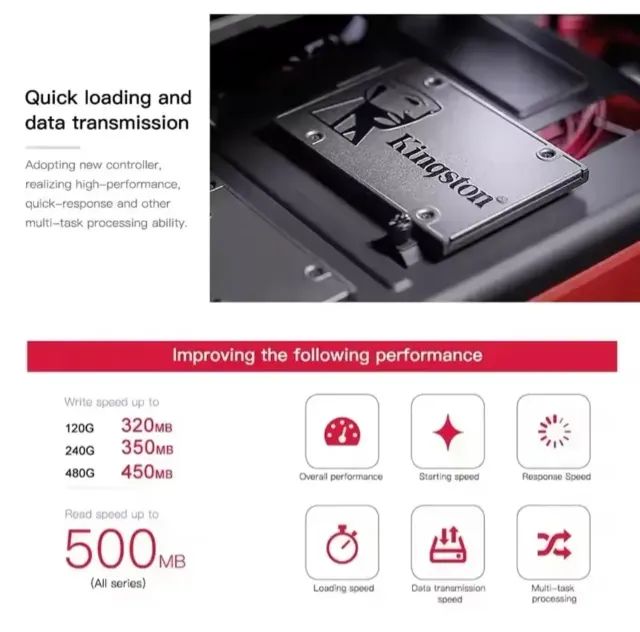 Ssd Original kingston 120GB super rápido (oportunidade)