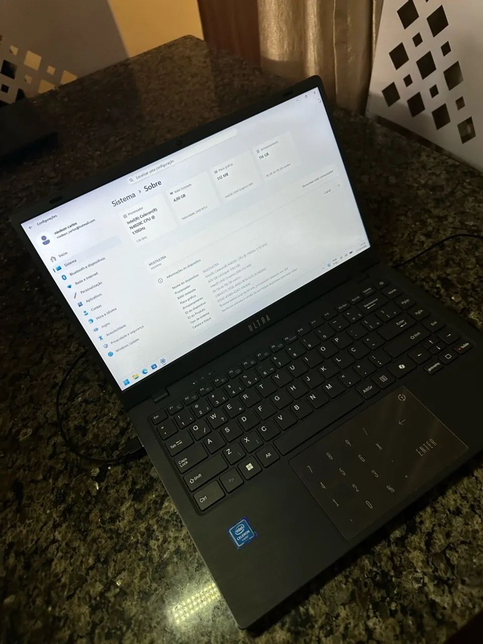 Notebook  mult ultra 4GB ram 116GB armazenamento  - Foto 2