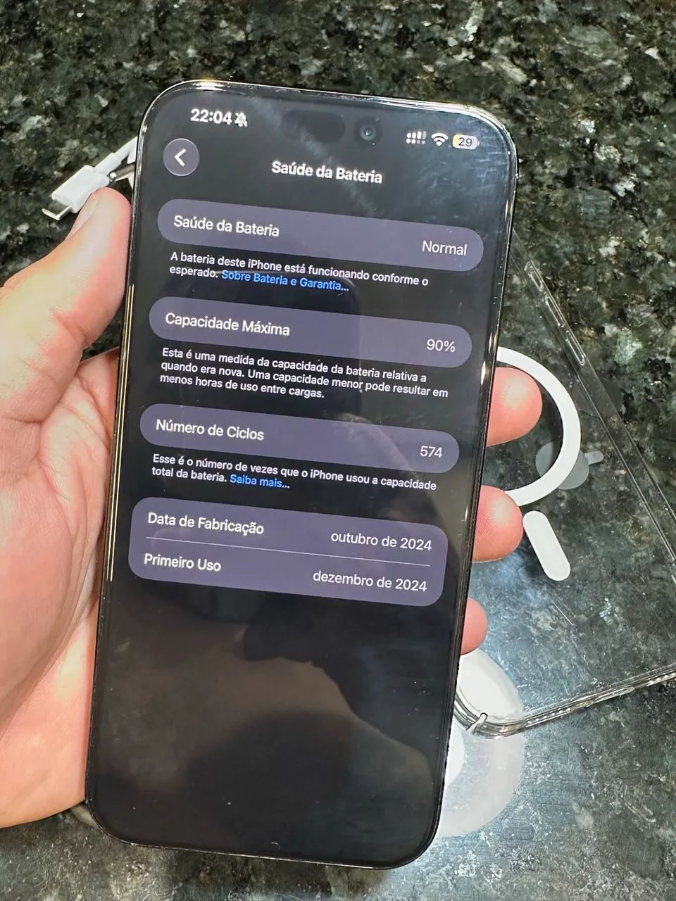 iPhone 16 pro Max 256gb tudo original aceito troca  - Foto 4