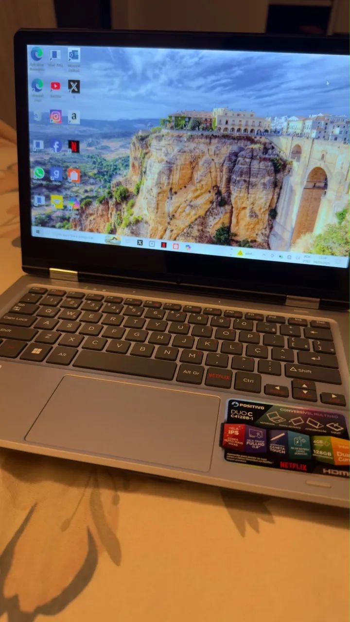 Notebook 2 Em 1 Positivo Duo C4128a Intel Celeron - Foto 2