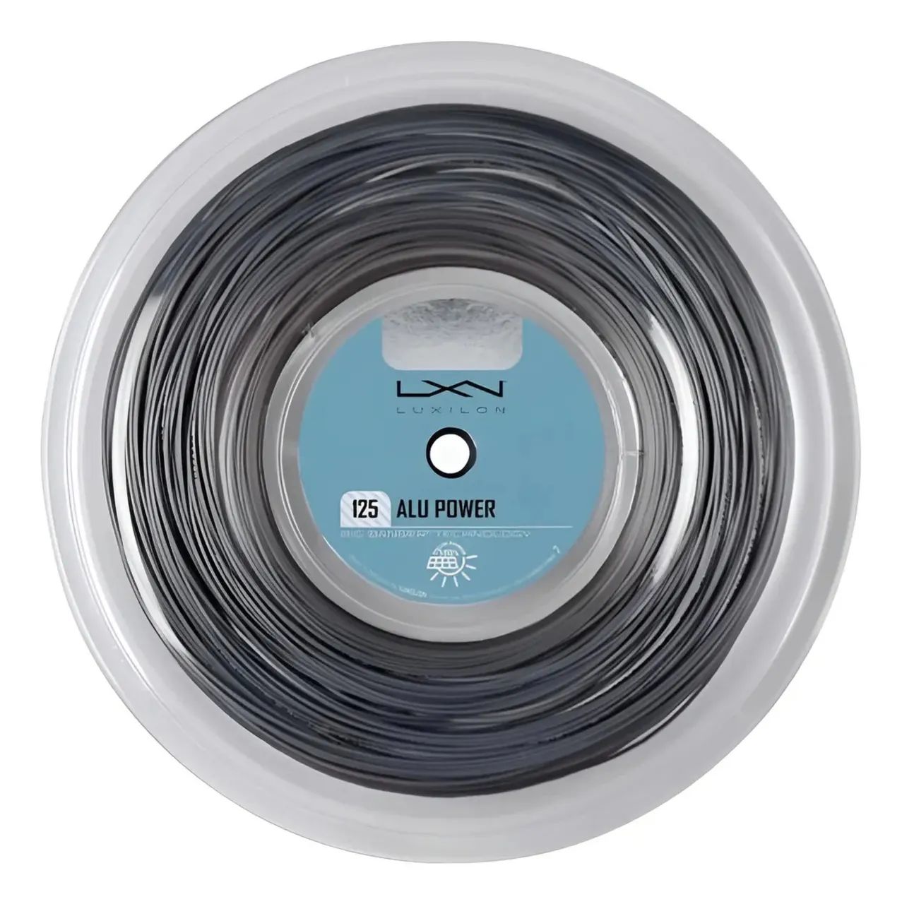 Rolo de corda Luxilon Alu Power 1.25 Cinza 200 Metros 
