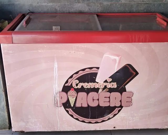 Freezer horizontal 2 portas de vidro