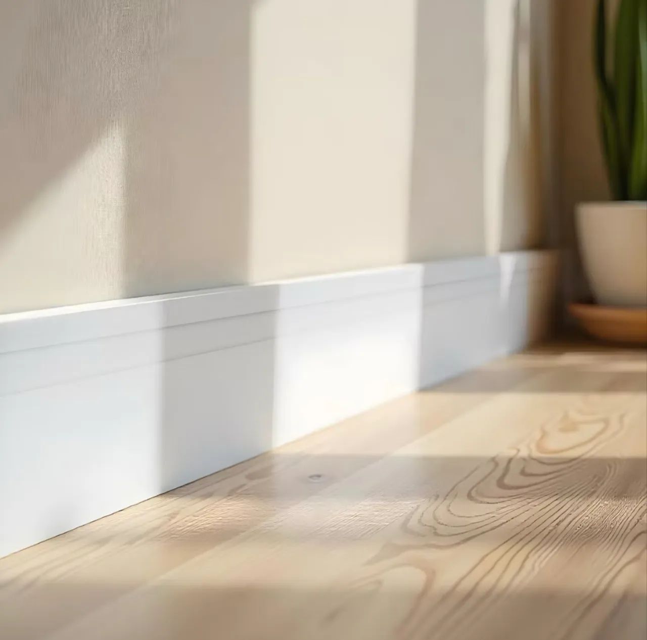 Rodapé Poliestireno Branco 10cm 90cm