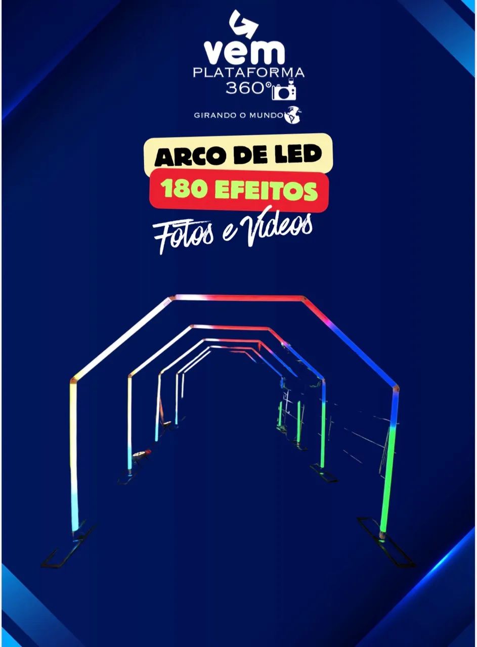 Arco de led 180 efeitos