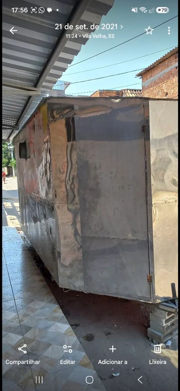 Vendo trailer todo em inox 5×2.   ( ACEITO PROPOSTAS ) ACEITO CARRO NA TROCA! - Foto 2