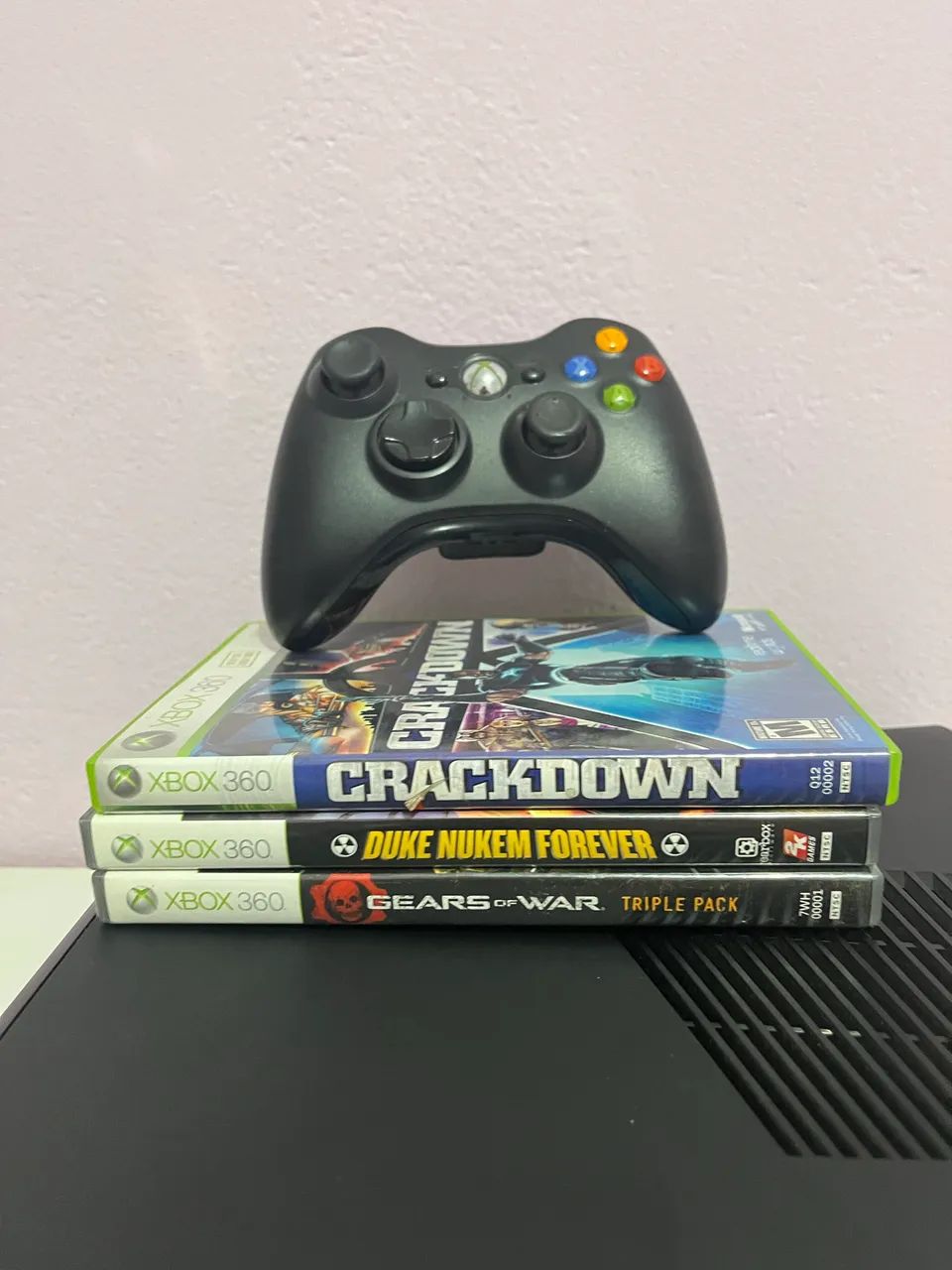 Xbox 360 blo.queado + 3 jogos
