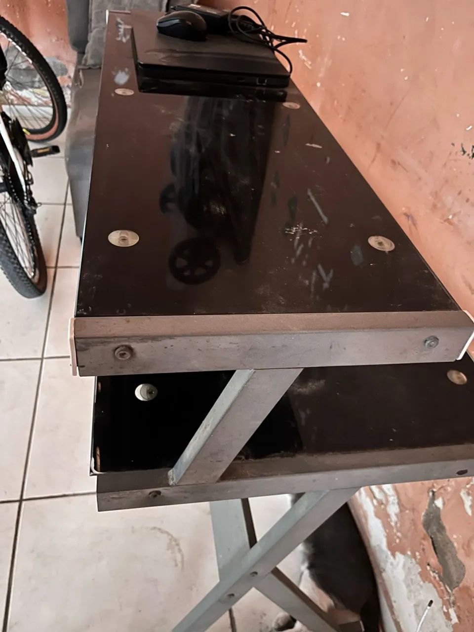 Mesa de ferro com vidro  - Foto 3
