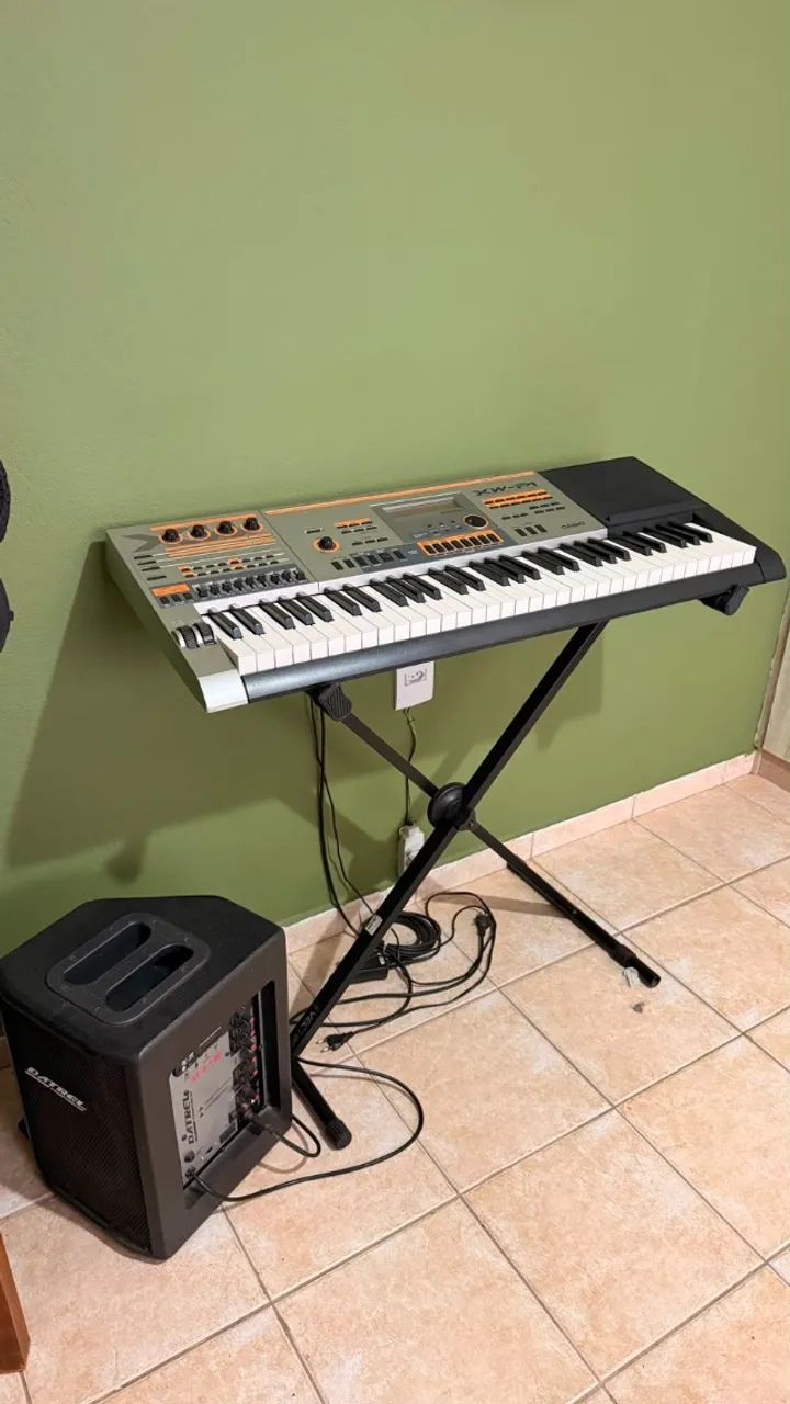 TECLADO CASIO XW + CAIXA DE SOM DATREL ? ÓTIMO ESTADO - Foto 4
