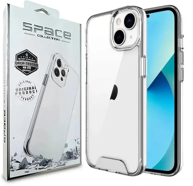 Capa Case Space Collection Clear Compatível Apple iPhone 16 Premium