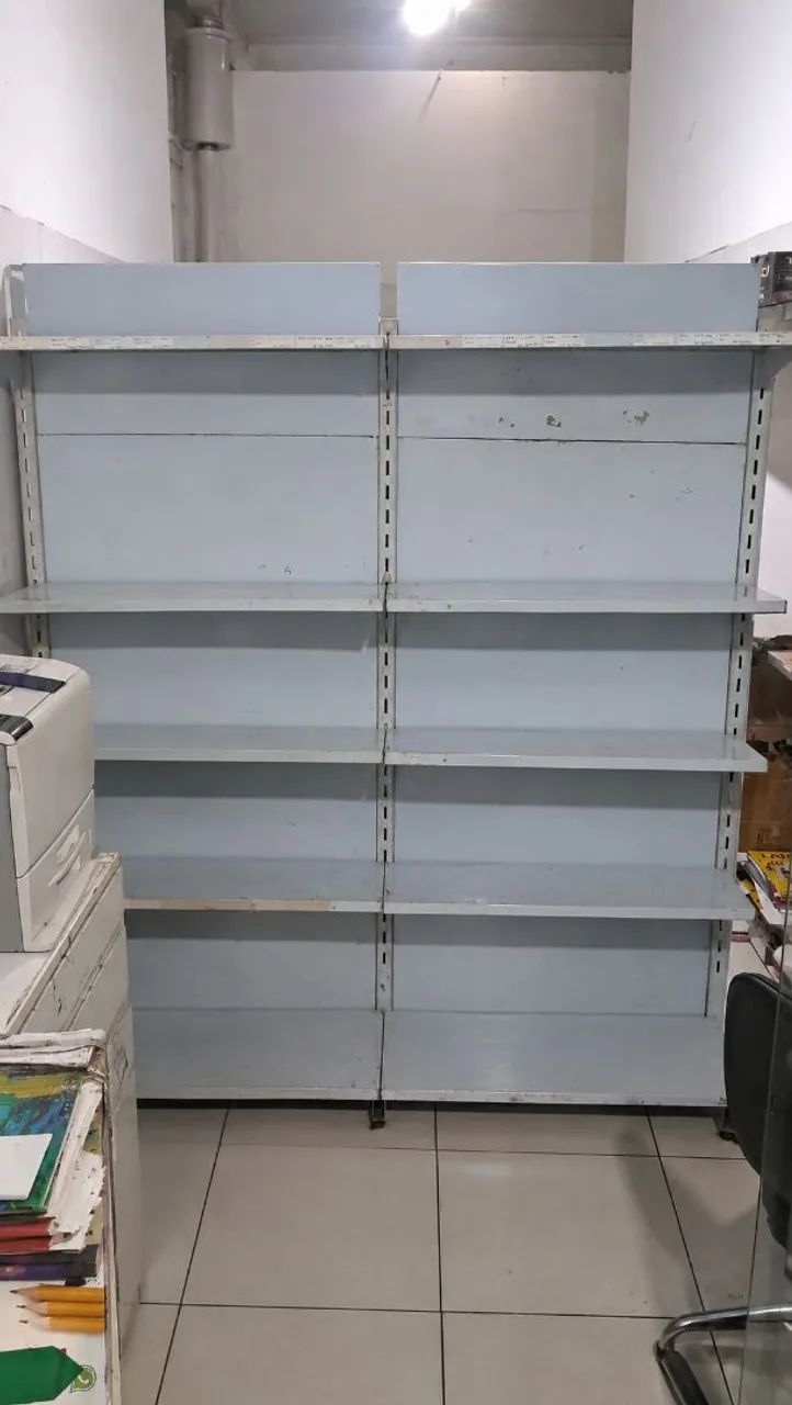 Prateleira de aço dupla para loja - Foto 2