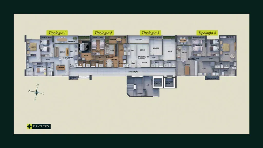 PLANTA 56m²