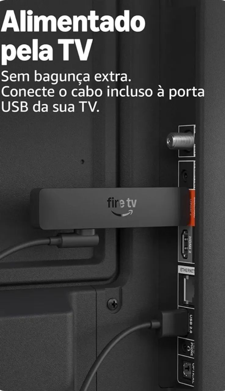 FIRE STICK TRSNSFORMA TV COMUM EM SMART - Foto 3