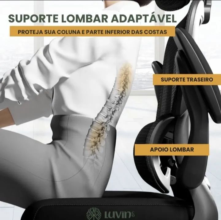 Cadeira Ergonômica Luvinco B500  - Nova - Foto 5