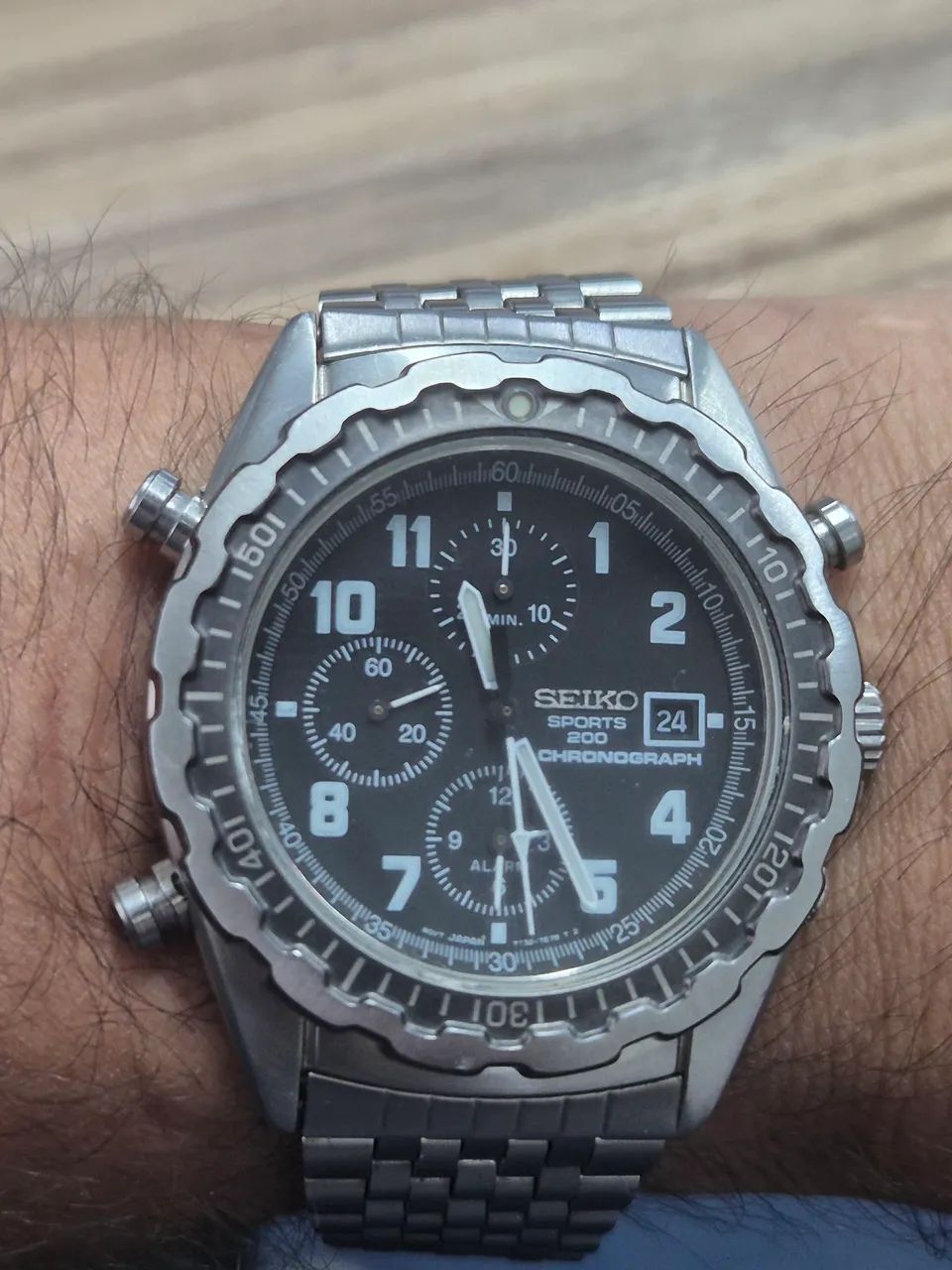Relógio SEIKO CRONÓGRAFO 200 METROS  ( 7T32 - 7E38 )  -  IMPECÁVEL  