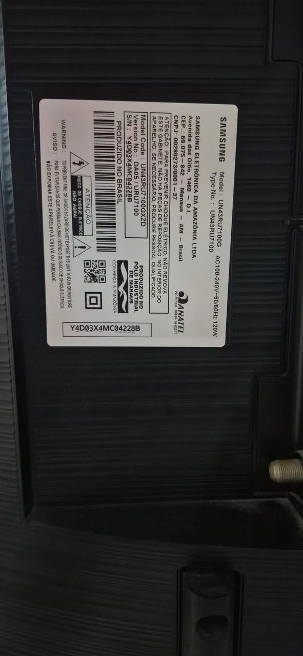 TV Samsung UN43RU7100G - Foto 3