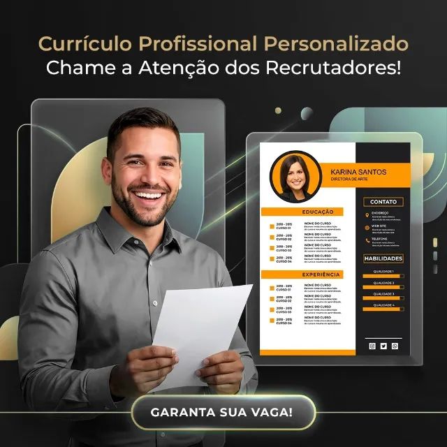 Currículo Profissional em Até 24h | Aumente suas Chances de Emprego