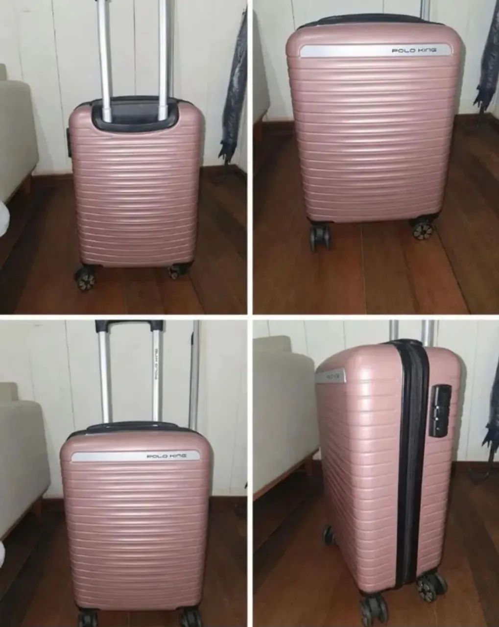 Mala de viagem rígida (rosa) 