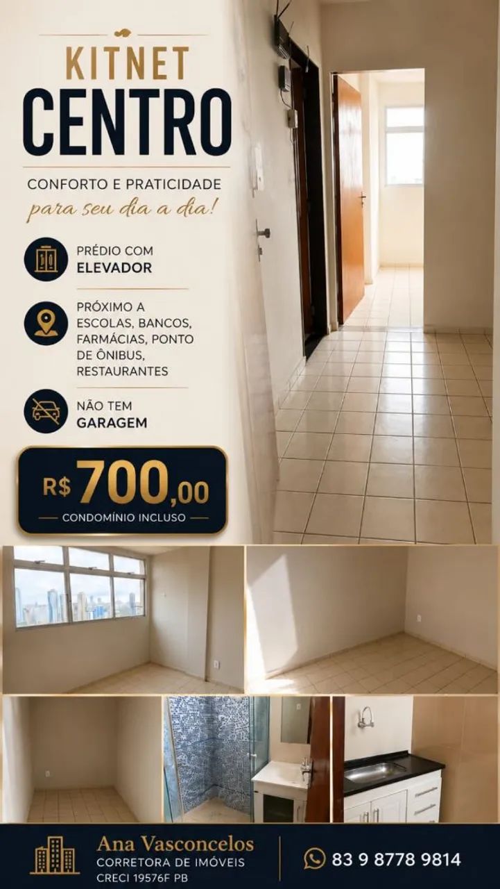 Kitnet centro de campina 
