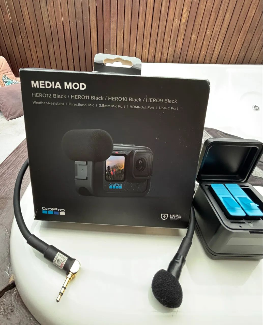 Gopro hero 9 mais média mod e microfone dudacel - Câmeras e