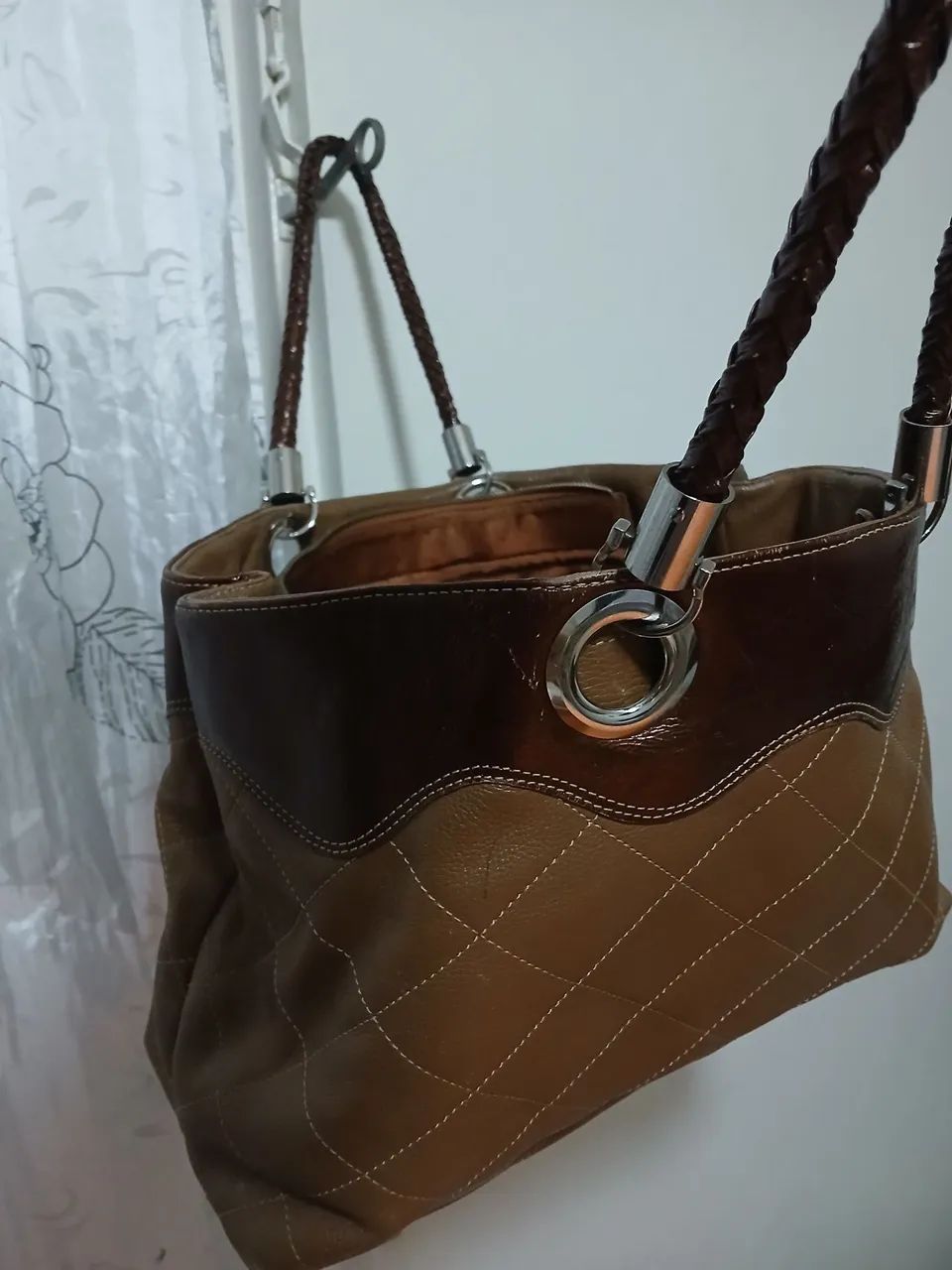 COURO LEGITIMO -BOLSA MARAVILHOSA  - Foto 3