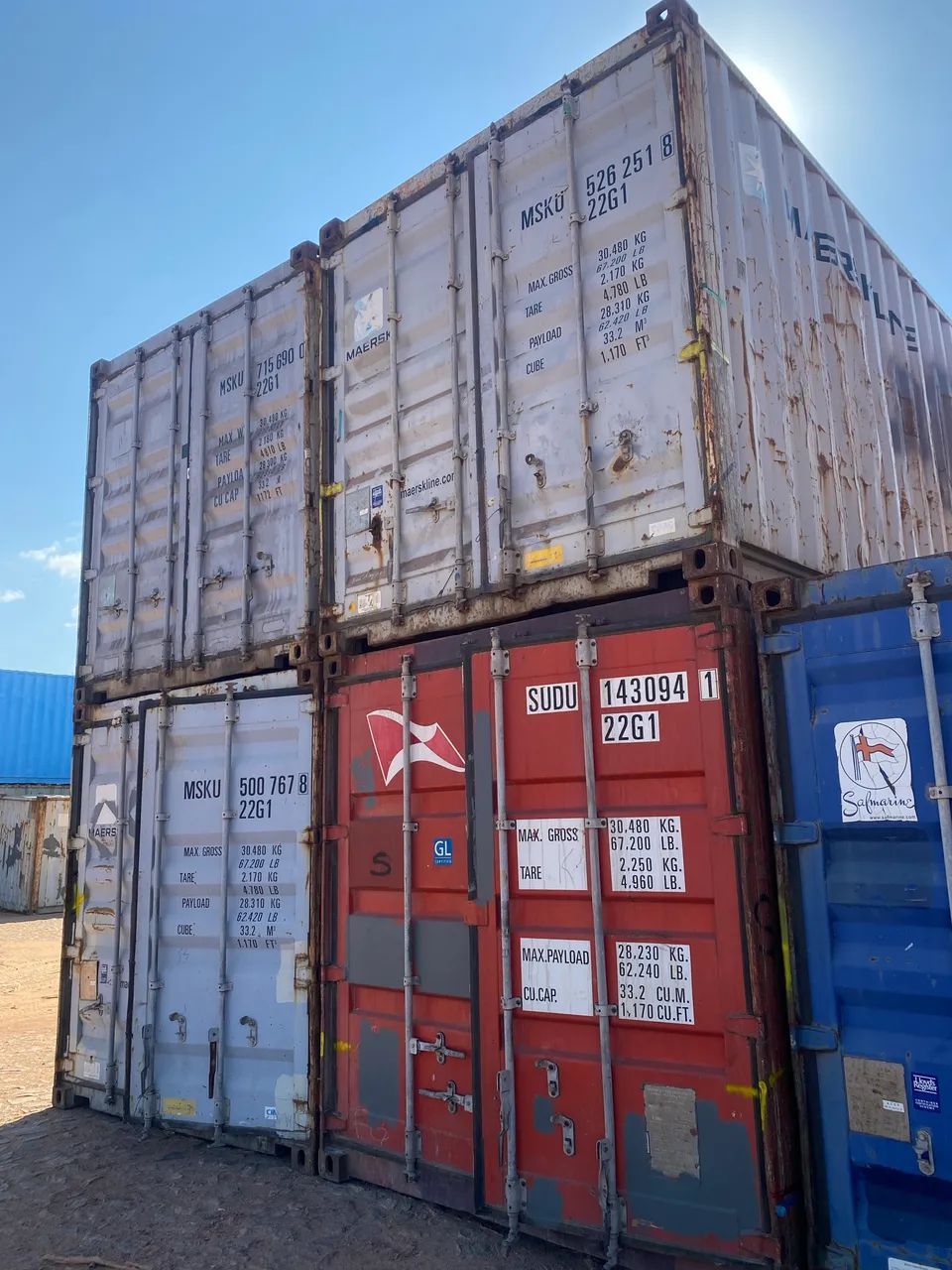 Contêiner marítimo pronta entrega