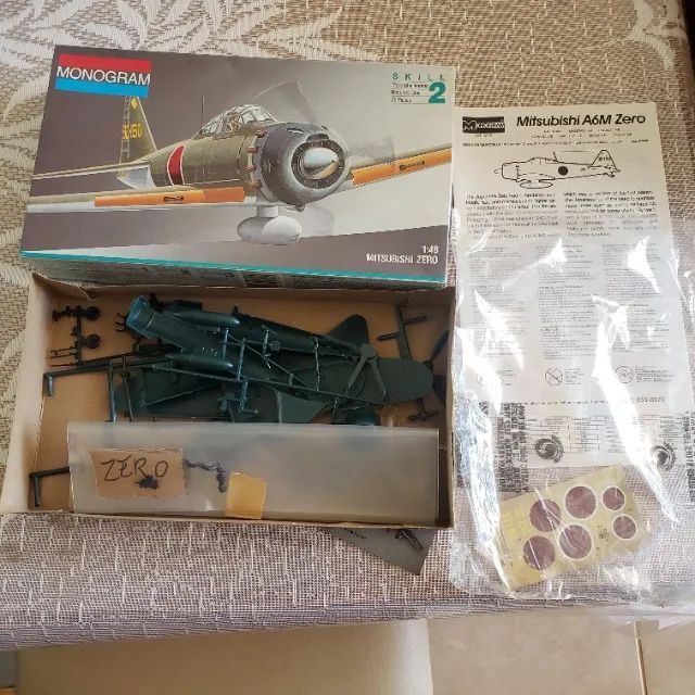 Kit de plastimodelismo Monogram 1/48 Mitsubishi A6M Zero