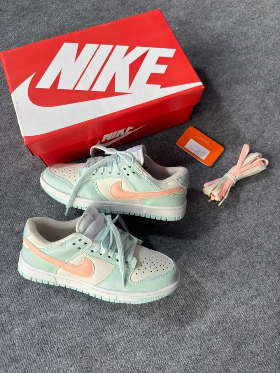 Tênis Nike Sb Dunk low Barely Green 3 Feminino Opções de Cadarço  - Foto 4