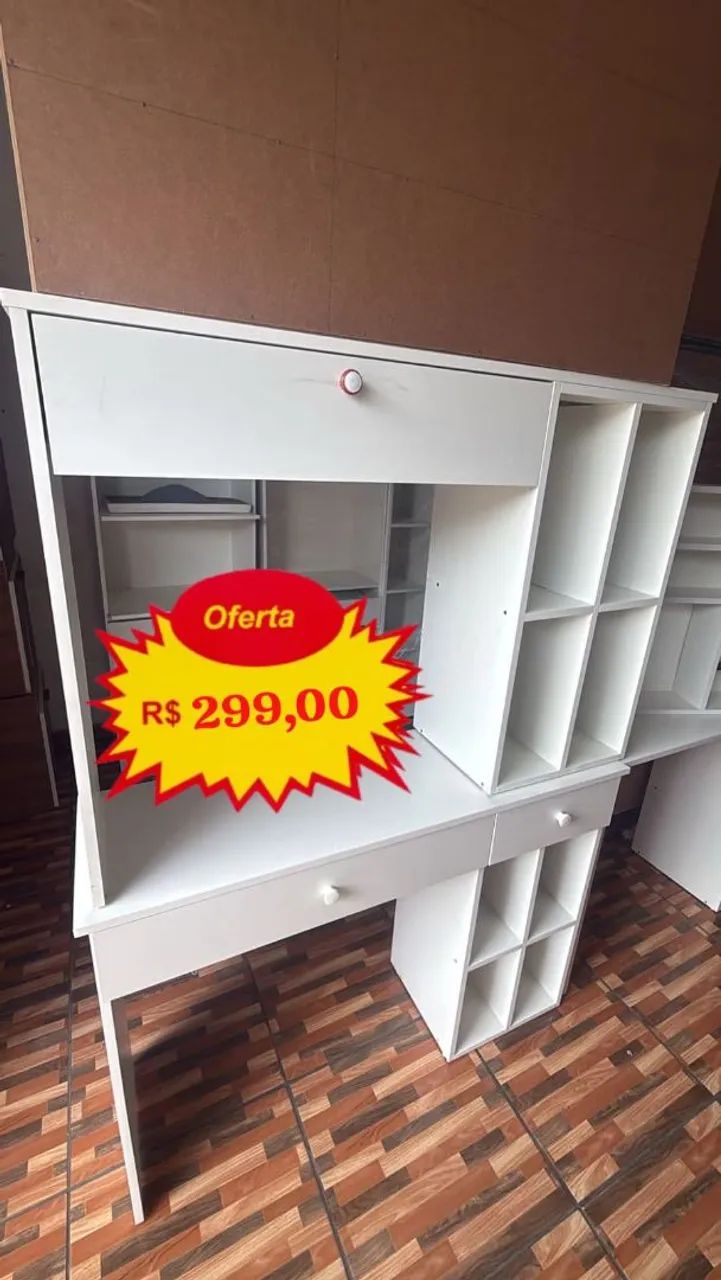 Escrivaninha 100% mdf ENTREGA GRÁTIS - Foto 3