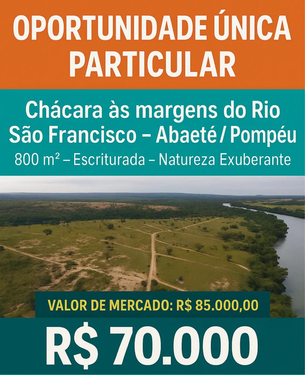 Chácara às margens do Rio São Francisco - Abaeté /  - Foto 4