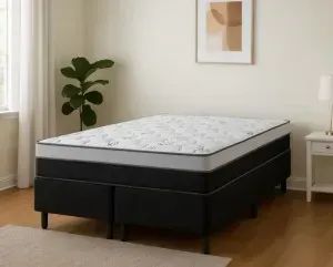 Conjunto Base com Colchão Queen de Molas Ensacadas Prime Light