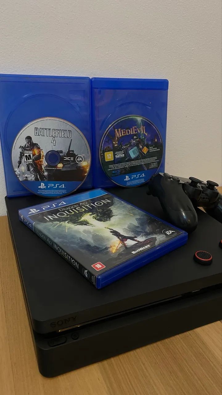 PlayStation 4 slim com 3 jogos (Aceito cartão) - Foto 3