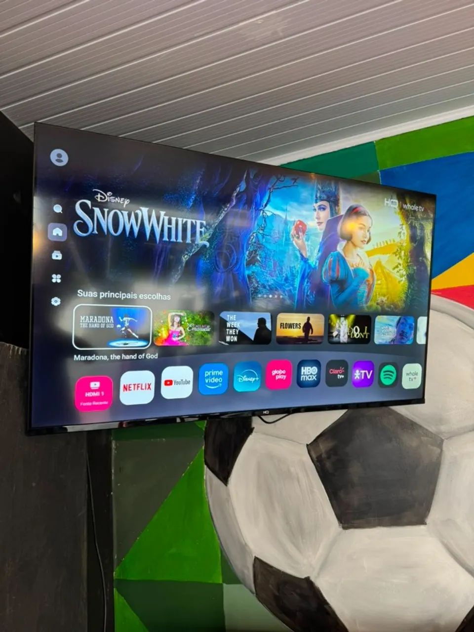 TV HQ 50" 4K Smart !!!NOVA COM CAIXA!!!!