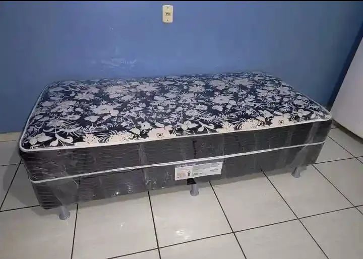 Cama Solteiro Box Espuma Higienizada 
