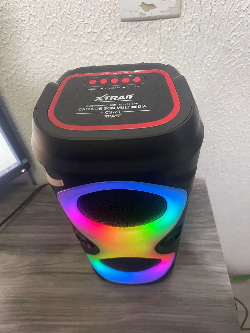 Caixa de Som Bluetooth - Com LED RGB lacrado  - Foto 2
