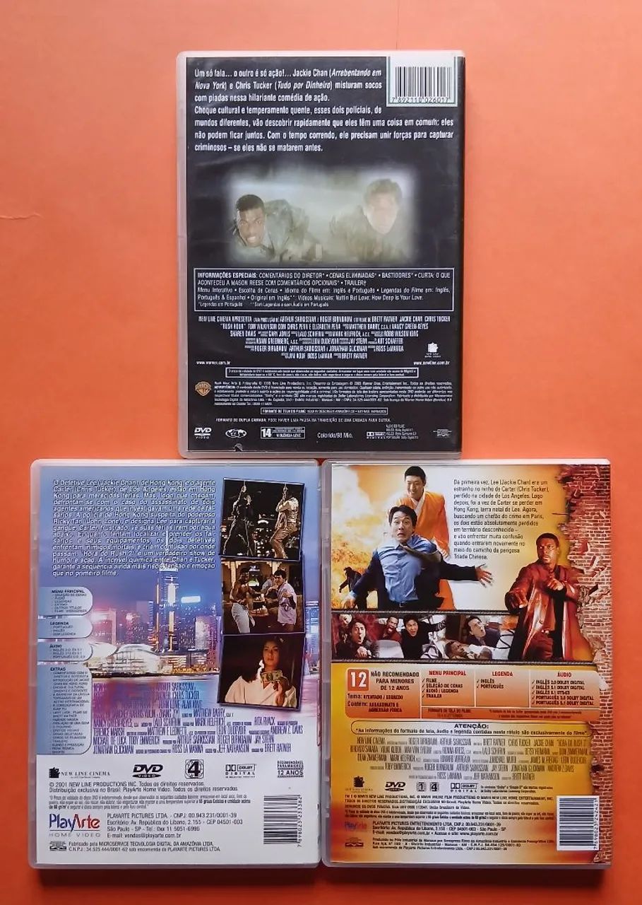 Dvd A Hora do Rush - Trilogia - Jackie Chan  - Foto 2