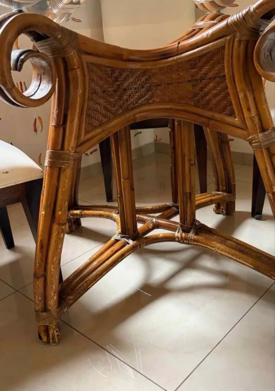 Mesa de Rattan artefacto - Foto 3