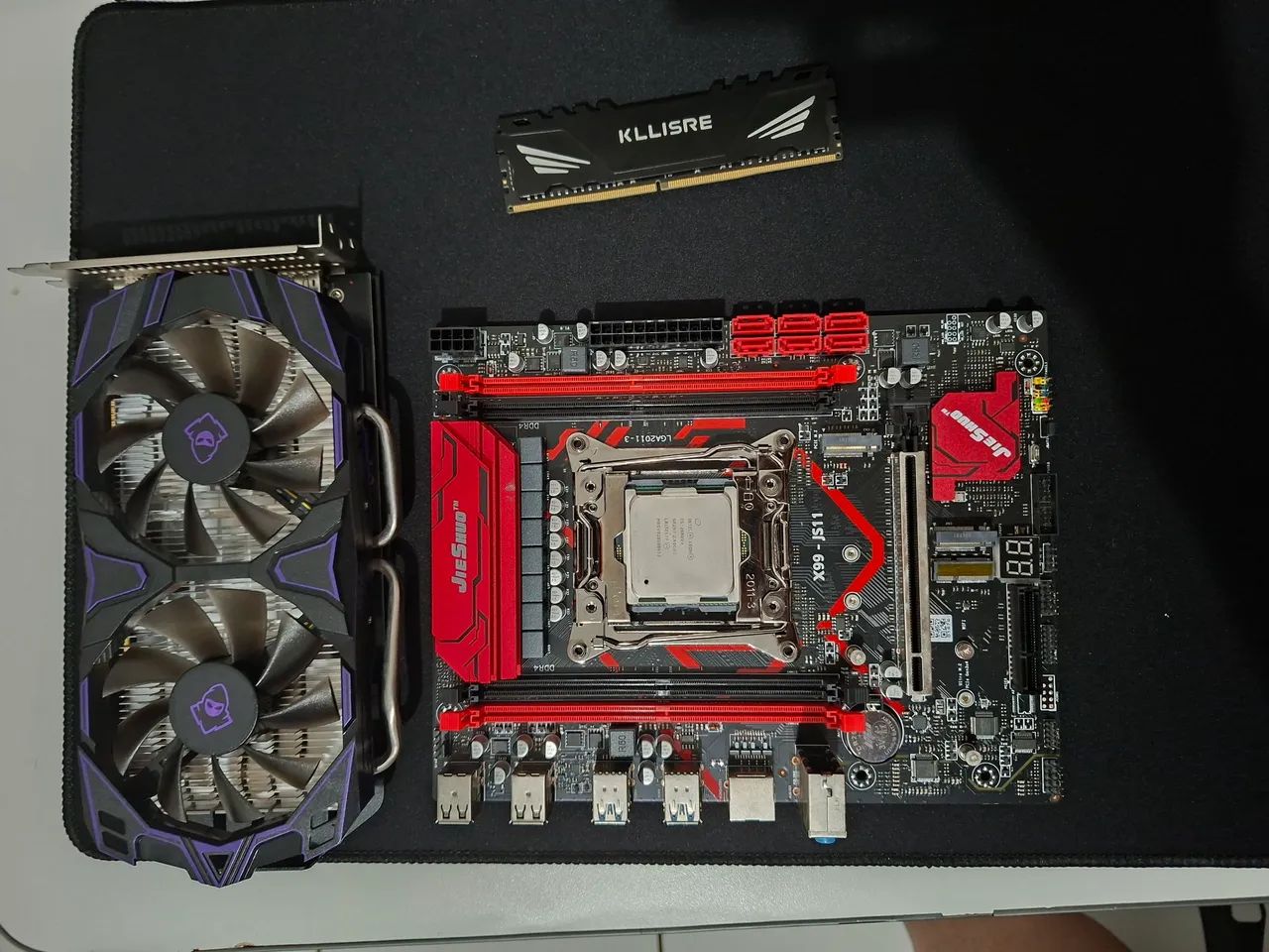 Kit xeon 2680v4 com 8gb ddr4 e rx580 8gb - Foto 3