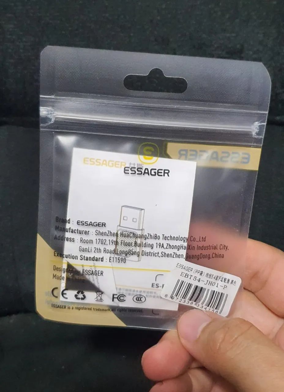 Adaptador Essager Bluetooth 5.4 Computador 5 Dispositivos - Foto 2