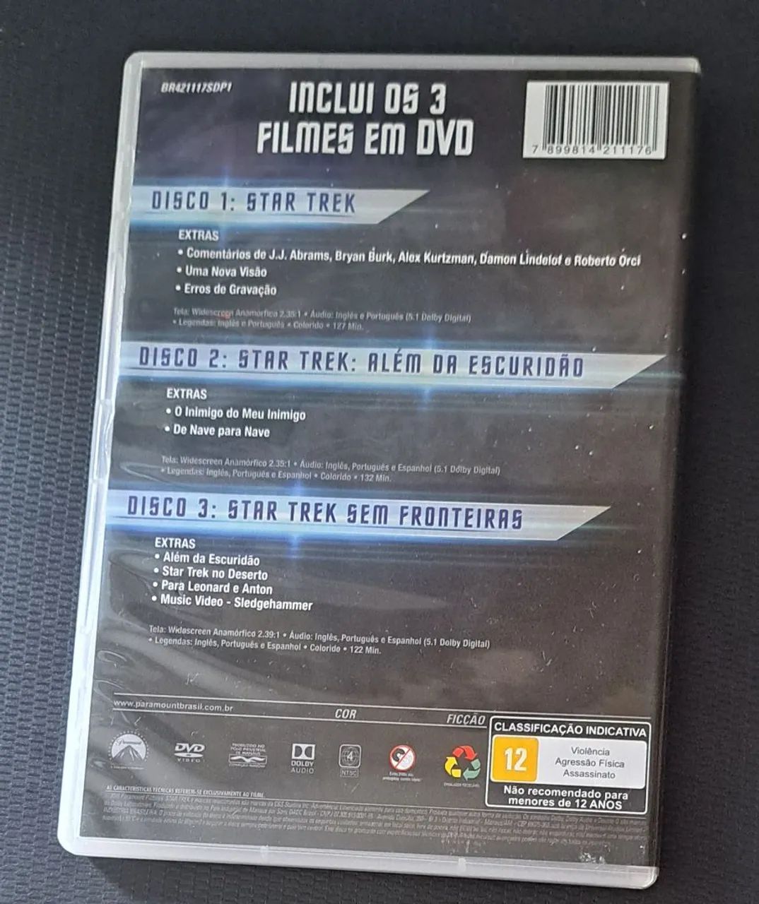 3 filmes em DVD originais com extras Jornada nas Estrelas, a trilogia (2009-2016)  - Foto 4