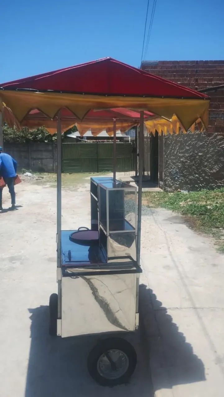 Vendo esse carrinho de salgado tipo batatinha frita e pastel - Foto 2