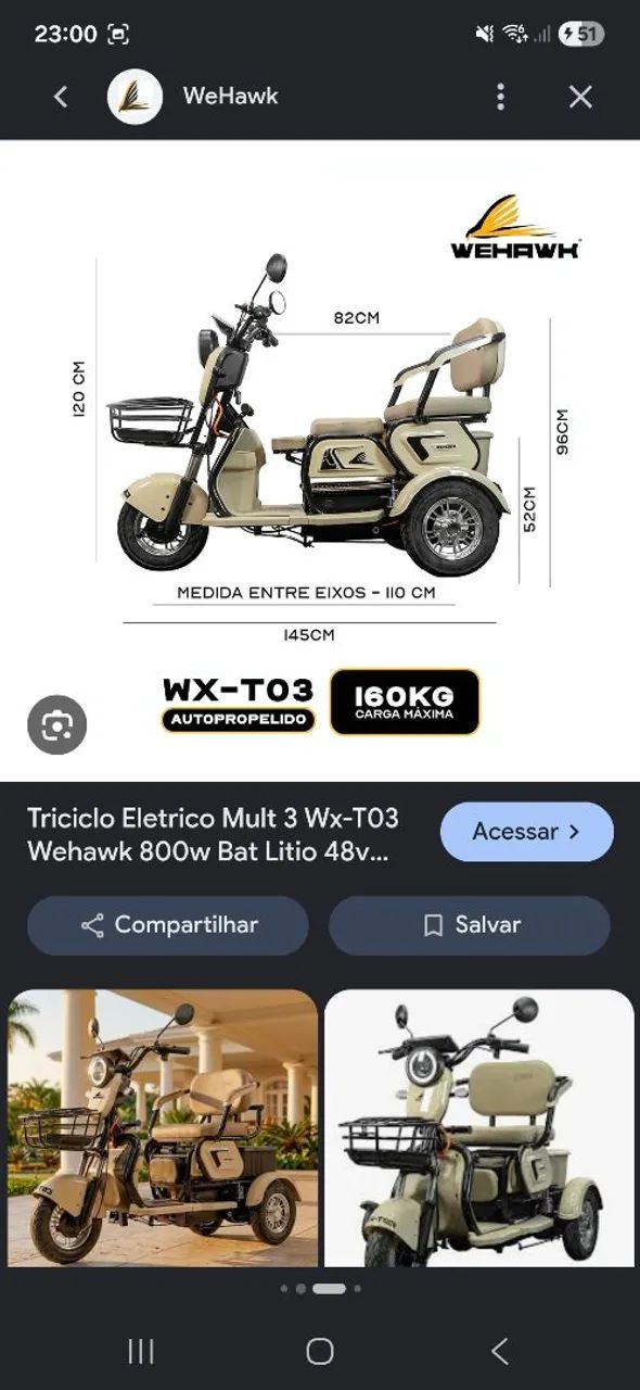 Triciclo elétrico  - Foto 3