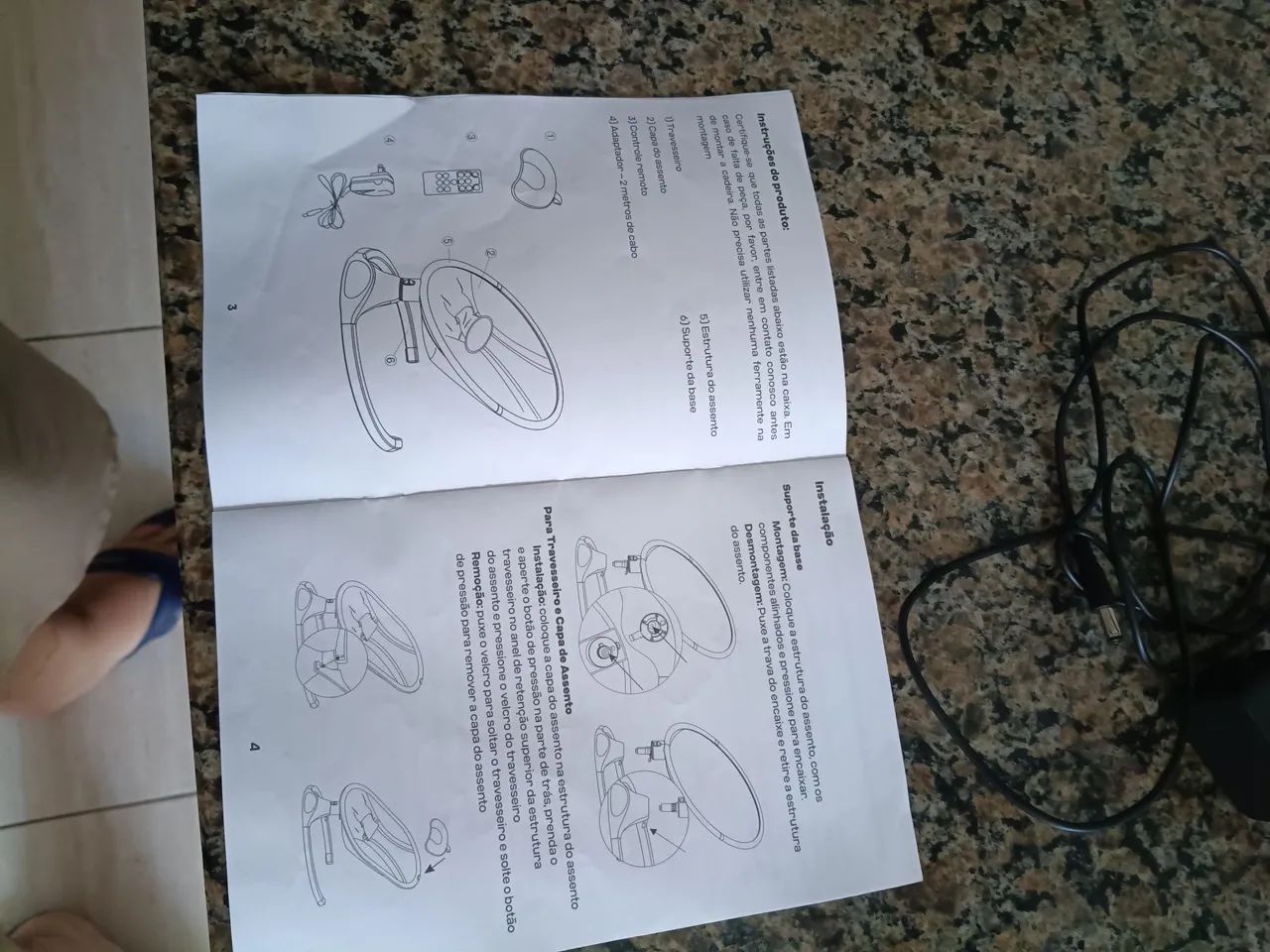 Cadeira de balanço para bebês. MarcaJoyful Clingo - Foto 5