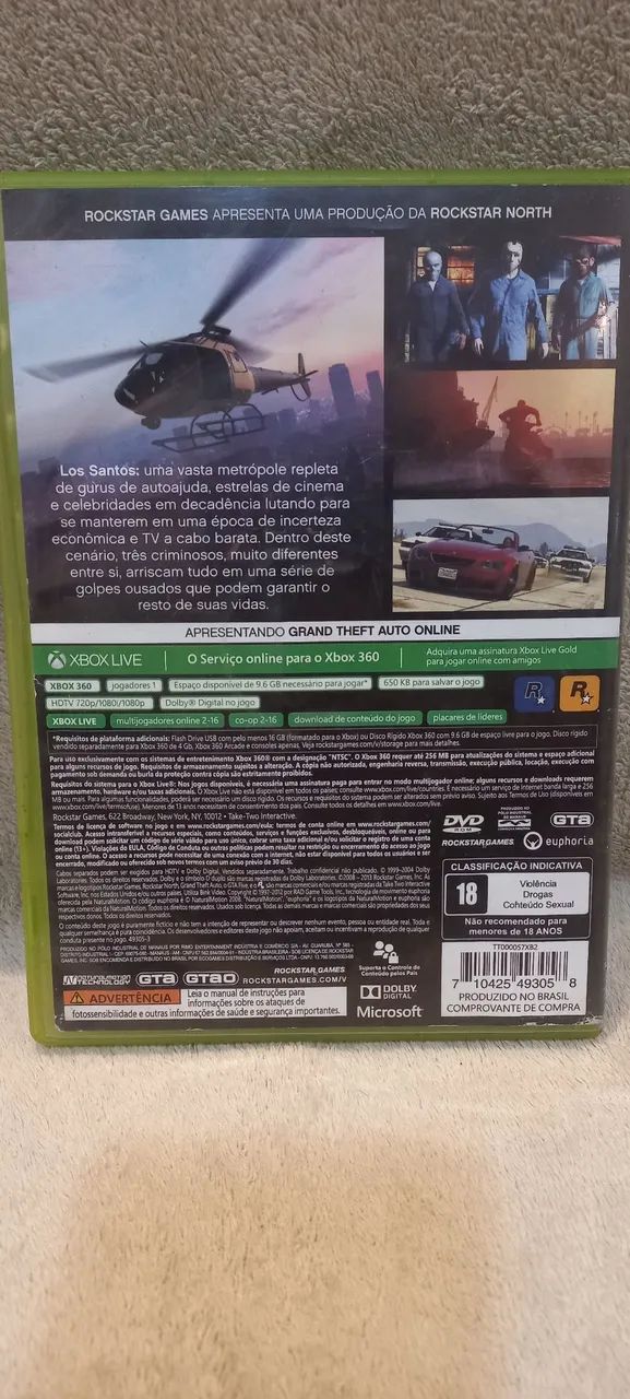 GTA V xbox 360 original com mapa - Foto 2